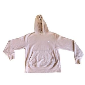 Vintage Champion Reverse Weave Sweatshirt Hoodie Pullover Mens Pink Sz Small 90s